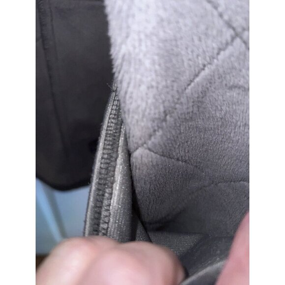 THE NORTH FACE Silken Fleece Lined Jacket Full Zipper Size XL Women's Gray - Picture 15 of 16